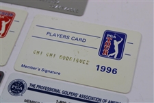 Five (5) Miscellaneous Chi Chi Rodriguez PGA Tour Card/ID's