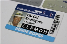 Four (4) Miscellaneous Chi Chi Rodriguez PGA Tour Card/ID's
