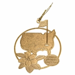 1997 Augusta National Golf Club 24k Gold Plated Christmas Ornament