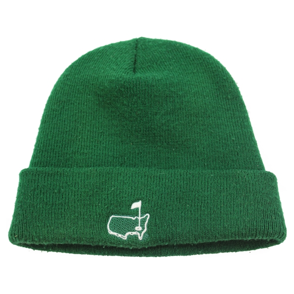 Masters Tournament Green Patch Logo Beanie Cap