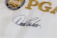 Lee Trevino & David Graham Signed PGA of America Seal Embroidered Flag JSA ALOA