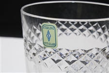 1999 Old Memorial December Member-Guest 2nd Place Net Sterling Cut Glass Trophy with Box