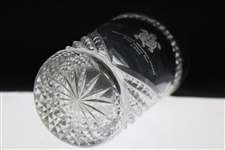 1999 Old Memorial December Member-Guest 2nd Place Net Sterling Cut Glass Trophy with Box