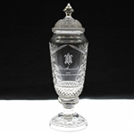 2003 Old Memorial Spring Member-Guest Sterling Cut Glass Vase w/Lid
