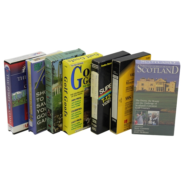 1987 Masters Tournament & Pine Valley Wide World of Golf with Five (5) other VHS Tapes