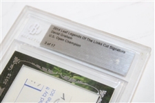 2014 Leaf Legends of the Links Cut Signature David Graham US Open Champion - 3 of 17