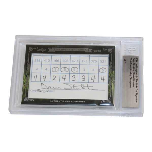 2014 Leaf Legends of the Links Cut Signature Dave Stockton/David Graham PGA Champions - 1 of 7