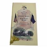 Jesper Parnevik, Ben Crenshaw, and Lehman Signed 1999 Ryder Cup Dinner Menu JSA ALOA