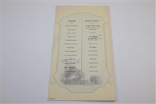 Jesper Parnevik, Ben Crenshaw, and Lehman Signed 1999 Ryder Cup Dinner Menu JSA ALOA
