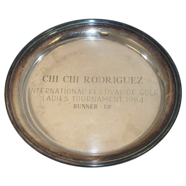 Chi Chi Rodriguezs 1984 International Festival of Golf Ladies Tournament Runner-Up Plate