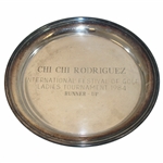 Chi Chi Rodriguezs 1984 International Festival of Golf Ladies Tournament Runner-Up Plate