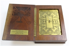Chi Chi Rodriguez's 1985 Lindell Hospital Token of Appreciation Gifted Golf Themed Clock in Box