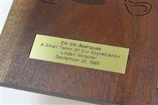 Chi Chi Rodriguez's 1985 Lindell Hospital Token of Appreciation Gifted Golf Themed Clock in Box