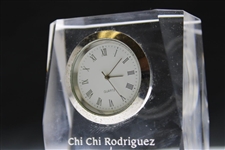 Chi Chi Rodriguez's Prism World Golf Hall of Fame Quartz Clock in Box