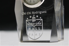Chi Chi Rodriguez's Prism World Golf Hall of Fame Quartz Clock in Box