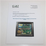 PGA of America 75 Years of Excellence Collage by Joni Carter Print - Framed