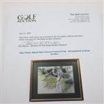 Gary Player Signed Mary Kenyon Framed Print - Personalized to Doug Sanders JSA ALOA