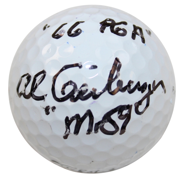 Al Geiberger "Mr 59" Signed Titleist Golf Ball with 66 PGA JSA ALOA