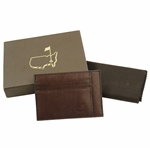 Augusta National GC Masters Tournament Genuine Brown Leather Wallet - New in Box