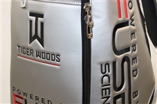 Tiger Woods Official FUSE Science Logo Full Size Golf Bag Red/Black Lining - Excellent Condition