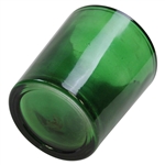 Classic Augusta National Emerald Green with Circle Logo Glass Candle Holder