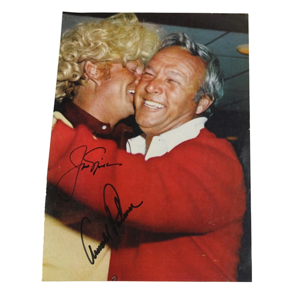 Arnold Palmer & Jack Nicklaus Signed Dancing with Ryder Cup Wig Magazine Page JSA ALOA