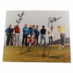 Arnold Palmer, Jack Nicklaus, Billy Casper & Lee Trevino Signed Ryder Cup Photo JSA ALOA