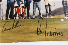 Arnold Palmer, Jack Nicklaus, Billy Casper & Lee Trevino Signed Ryder Cup Photo JSA ALOA