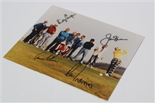 Arnold Palmer, Jack Nicklaus, Billy Casper & Lee Trevino Signed Ryder Cup Photo JSA ALOA