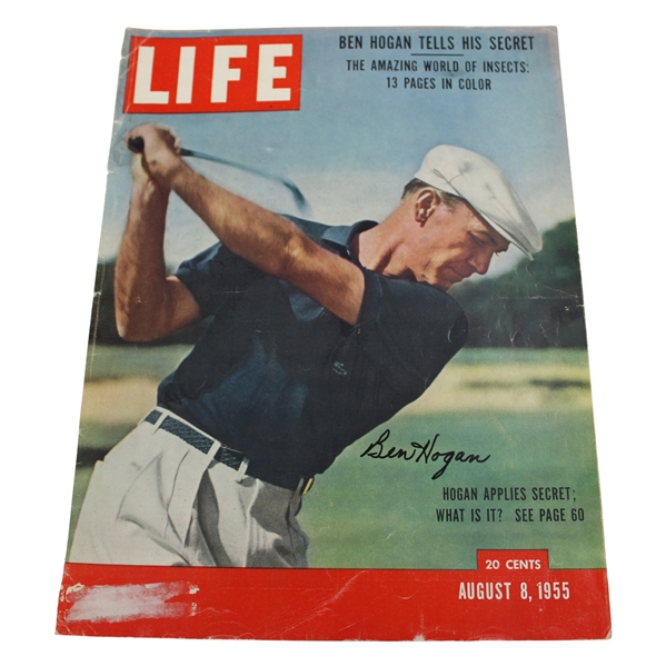 Ben Hogan Signed 1955 LIFE Hogan Tells His Secret Magazine Cover JSA ALOA