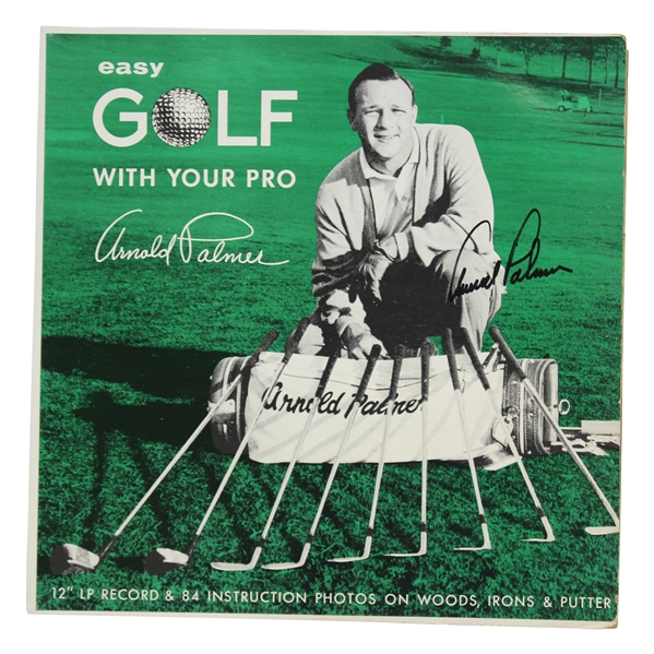 Arnold Palmer Signed 1958 Easy Golf With Your Pro Vinyl Record Album JSA ALOA
