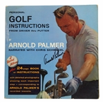 Arnold Palmer Signed 1962 Arnold Palmer Personal Golf Instructions Vinyl Record Album JSA ALOA