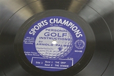 Arnold Palmer Signed 1962 'Arnold Palmer Personal Golf Instructions' Vinyl Record Album JSA ALOA