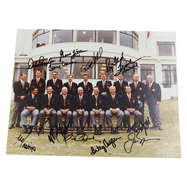 Jack Nicklaus, Captain Sam Snead & 1969 Ryder Cup Team USA Signed Photo JSA ALOA