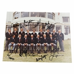 Jack Nicklaus, Captain Sam Snead & 1969 Ryder Cup Team USA Signed Photo JSA ALOA