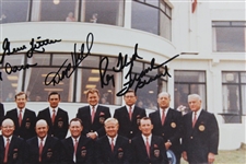 Jack Nicklaus, Captain Sam Snead & 1969 Ryder Cup Team USA Signed Photo JSA ALOA