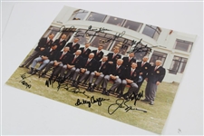 Jack Nicklaus, Captain Sam Snead & 1969 Ryder Cup Team USA Signed Photo JSA ALOA