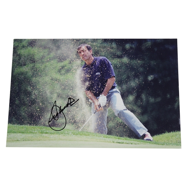 Seve Ballesteros Signed Masters Sand Blast Photo JSA ALOA