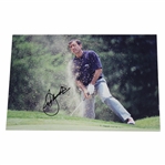 Seve Ballesteros Signed Masters Sand Blast Photo JSA ALOA