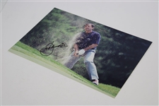 Seve Ballesteros Signed Masters Sand Blast Photo JSA ALOA