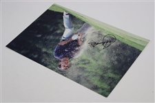Seve Ballesteros Signed Masters Sand Blast Photo JSA ALOA