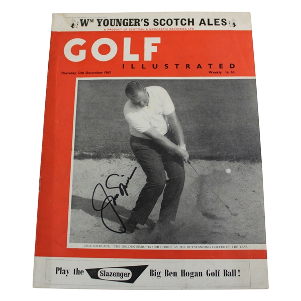 Jack Nicklaus Signed 1963 Golf Illustrated Golfer of the Year Magazine JSA ALOA