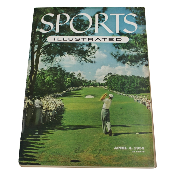 Ben Hogan Signed 1955 Sports Illustrated Masters Preview Newsstand Copy Magazine JSA ALOA