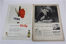 Ben Hogan Signed 1955 Sports Illustrated Masters Preview Newsstand Copy Magazine JSA ALOA