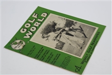 Arnold Palmer Signed 1954 Golf World Amateur Magazine Cover JSA ALOA
