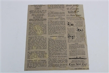 Arnold Palmer Signed 1954 Golf World Amateur Magazine Cover JSA ALOA