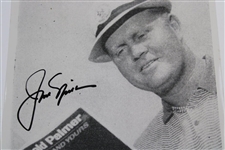 Jack Nicklaus Signed B&W Photo Reading Arnold Palmer Book JSA ALOA