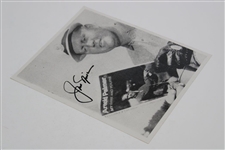Jack Nicklaus Signed B&W Photo Reading Arnold Palmer Book JSA ALOA