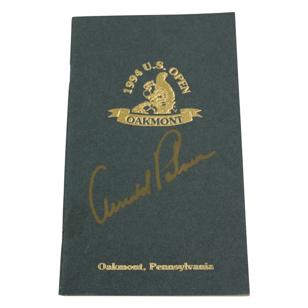 Arnold Palmer Signed 1994 U.S Open Yardage Book - Final US Open JSA ALOA