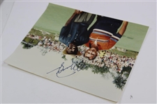 Michael Jordan Signed Photo with Caddy on Green in Pine Valley Shirt JSA ALOA